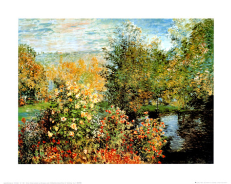 Stiller Winkel Im Garten Von Montgeron-Claude Monet Painting